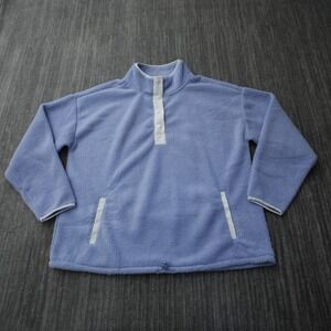 Como Vintage Sherpa Women‎ Sherpa Pullover Pullover 1/4 Button Large XL